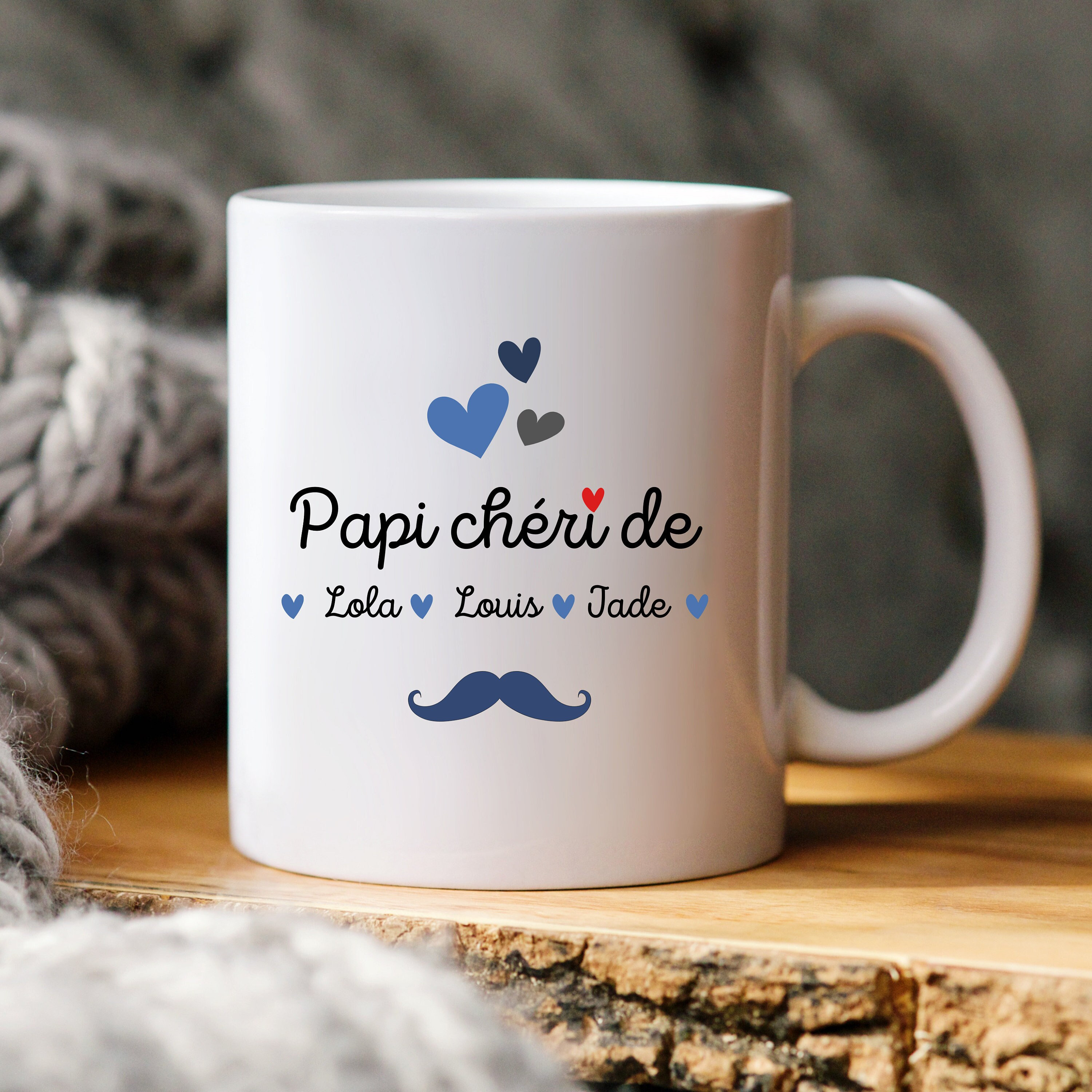 Mug Papi Personnalisé avec Prénom