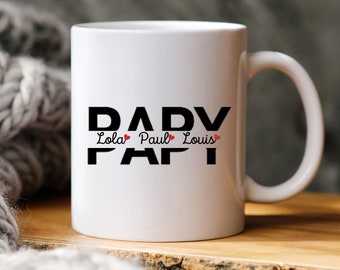 Mug papy personnalisé avec prénom