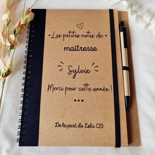 Personalized notebook, teacher gift