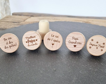 Bouchon bouteille de vin personnalisé