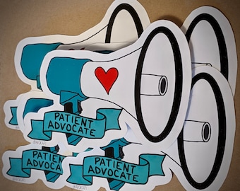 Patient Advocate Sticker ~ Vet Tech Sticker ~ RN Sticker ~ Nurse Gift ~ DVM Gift ~ Doctor Gift ~ Social Worker Gift ~ Vet Tech Week Gift