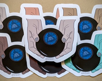 Magic Eight Ball Sticker ~ Vet Tech Sticker ~ LVT Gift ~ DVM Gift ~ Veterinarian Sticker ~ Vet Assistant Sticker ~ Receptionist Sticker
