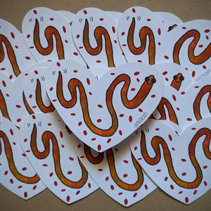 Microfilaria Sticker ~ Heartworm Sticker ~ Vet Tech Sticker ~ Microbiology Sticker ~ ~ LVT Gift ~ Science Lover Gift ~ Lab Tech Sticker