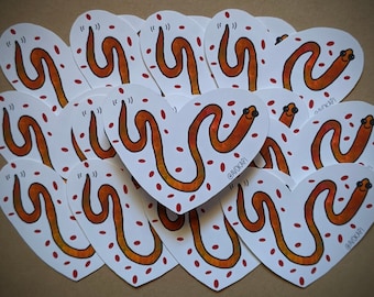 Microfilaria Sticker ~ Heartworm Sticker ~ Vet Tech Sticker ~ Microbiology Sticker ~ ~ LVT Gift ~ Science Lover Gift ~ Lab Tech Sticker