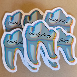 Tooth Fairy Sticker ~ Dentistry Sticker ~ Veterinary Technician Sticker ~ Carnassial Tooth Sticker ~ Dental Sticker ~ Teeth Sticker