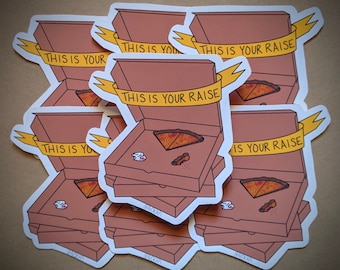 Pizza Party Sticker ~ Pizza Sticker ~ Vet Tech Sticker ~ LVT Gift ~ RN Gift ~ Nurse Sticker ~ Work Sticker ~ Boss Gift ~ Supervisor Gift