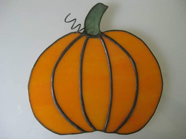 Stained Glass Small Pumpkin | Etsy