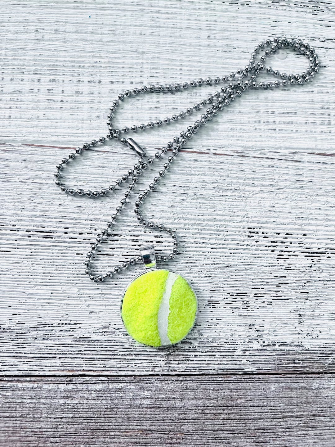 Authentic Tennis Ball Necklace Etsy UK