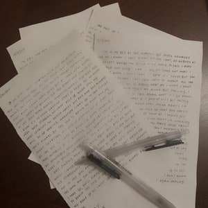 Louis Tomlinson Handwritten Song Letter