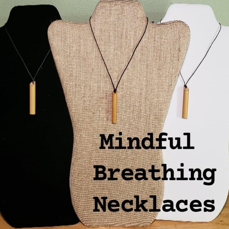 3-Pack Stress Straws - Mindful Breathing Necklace For Natural Anxiety & Stress Relief