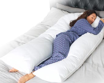 12ft Comfort U Pillow & Case Body Support Nursing Maternity Pregnancy U Pillow