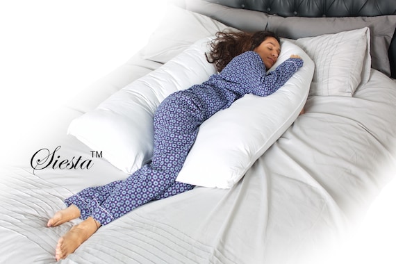Non-Allergenic Bolster Support Maternity Pregnancy Support Pillow OR Case 
