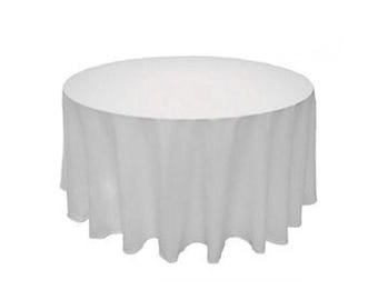 Round White Tablecloth Table Cover Cloth, Wedding Decor