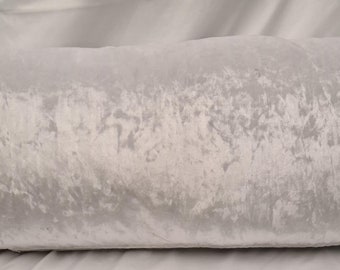 Crushed Velvet Bolster Pillowcase ONLY 2ft6", 3ft, 4ft, 4ft6", 5ft,