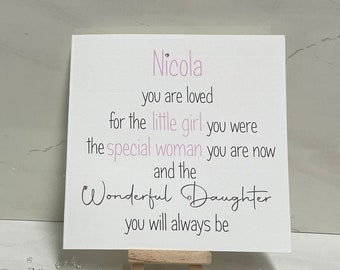 G4 Personalised Handmade Girls Birthday Card Daughter Niece Sister etc ANY AGE G4 Personalised Handmade Girls Birthday Card Daughter Niece Sister etc ANY AGE