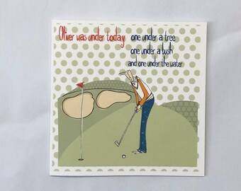 Carte De Golf Drole Etsy