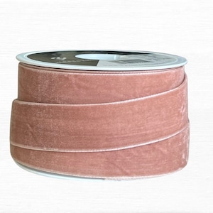 Rosa Samtband, Premium-Qualität, 10 mm und 25 mm breit, verschiedene Längen, saubere Kante, perfekt für alle Arten von Kunsthandwerk, Hochzeiten, Geschenkverpackungen