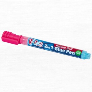 2 in 1 Glue Pen from Stix2. Rolling Ball, Fine metal nib, acid free, photo safe pump action, no need for squeezing.