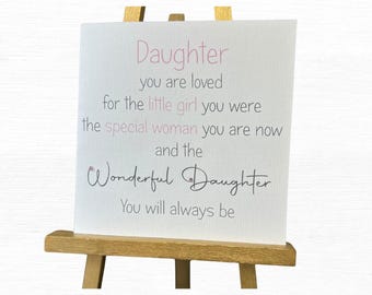 Daughter Birthday Card, Happy Birthday To a Wonderful Daughter, Handmade Birthday Greetings Card Perfect for Celebrating Her Special Day