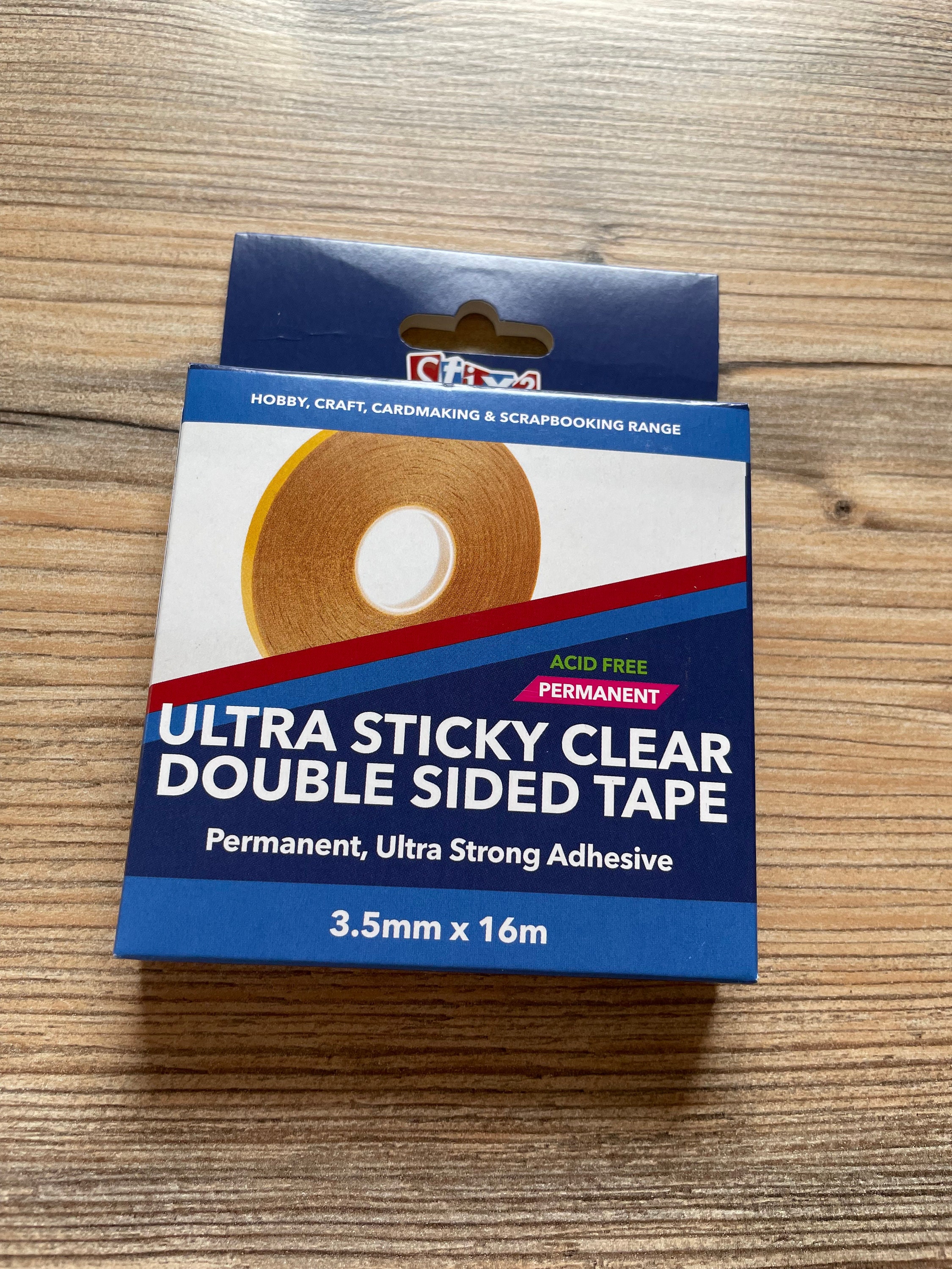 Ultra Sticky Clear Double Sided Tape, Stix2 Ultra Strong Permanent