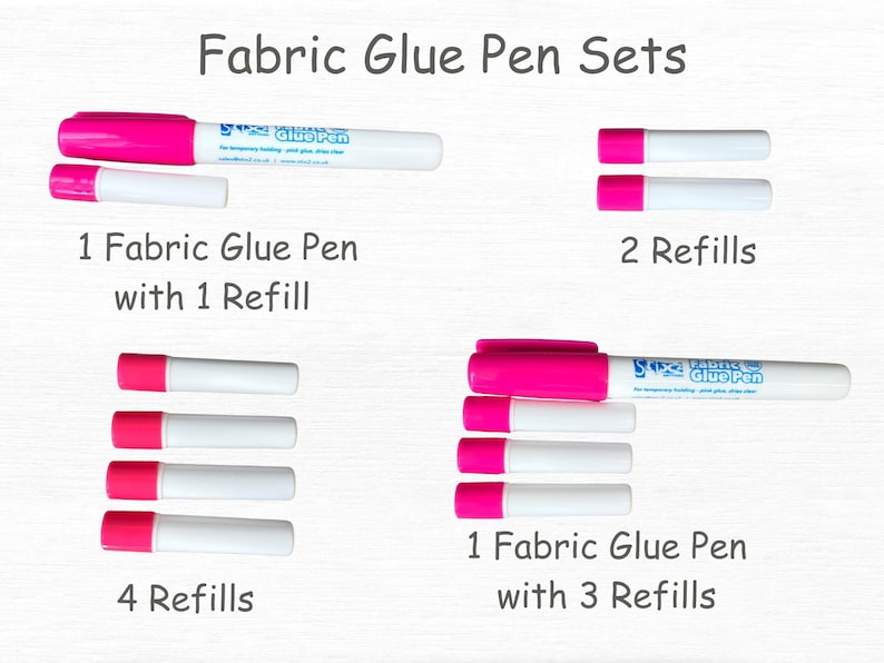 Fabric Glue Pen and Refills - No Pins Temporary Adhesive image 2