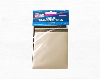 Vintage Metallic Foil Transfer Sheets, Scrapbooking Arts and Crafts