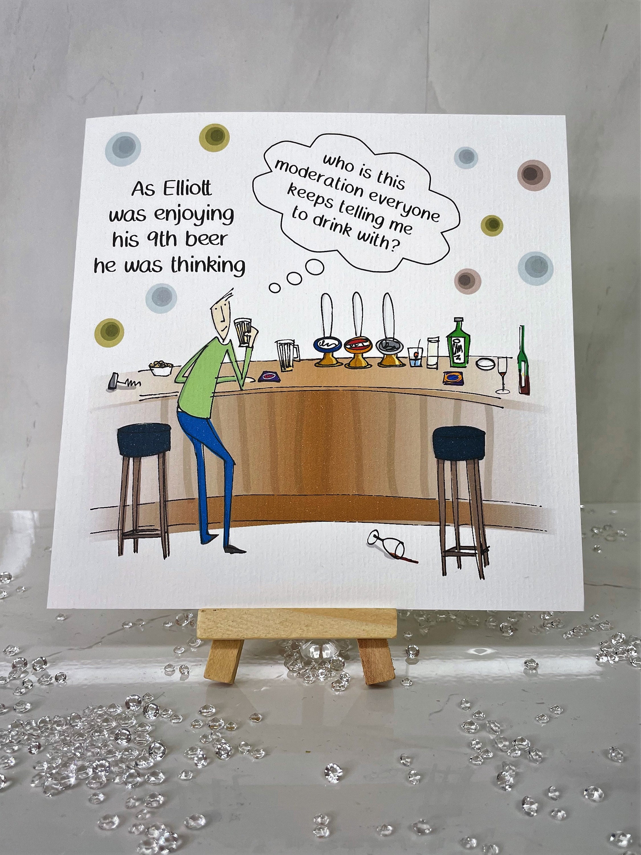 Personalised Handmade Birthday Card for Him Men's - Etsy