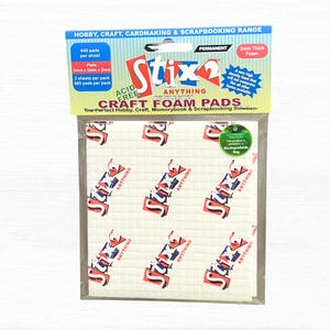 Doppelseitige selbstklebende Bastel-Schaumstoffpads - Super-Sparte-Pack 880 Pads, 5 mm x 5 mm x 2 mm, säurefrei, perfekt für alle Arten von Handwerk & Hobbys