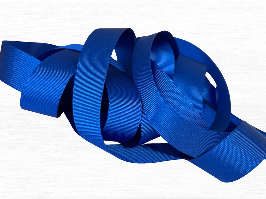 Royal Blue Grosgrain Ribbon: Berisfords Double Faced Ribbon - Etsy