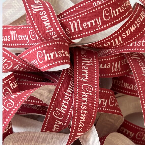 Christmas Ribbon for Gift Wrapping Christmas Ribbon for Craft Red