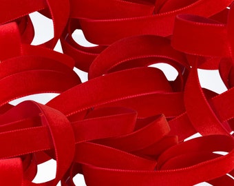 Nastro di velluto Andaris | rosso | 21349-11-1