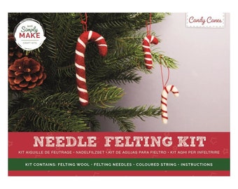 Candy Cane-naaldviltset, kerstornament