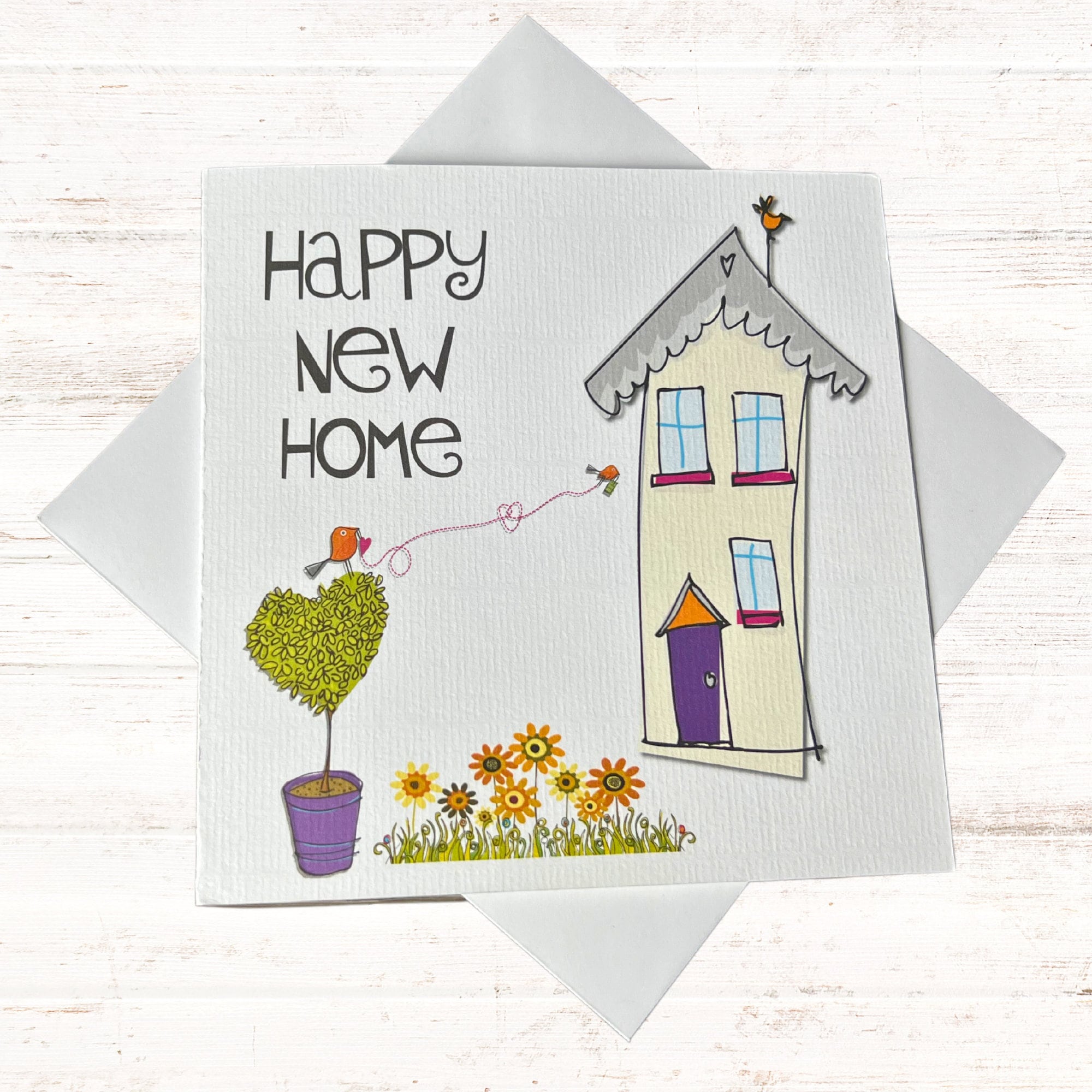 お家決まりました。It is sold out. Thank you. Handmade New Home Card - a Cheerful Housewarming Gift - Etsy