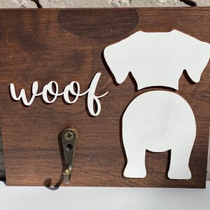 Personalized Dog Leash Holder, Wooden Dog Leash Holder, Wall Hook for Dog Leash, Custom Dog Leash Holder, Wood dog leash holder, Dog Leash
