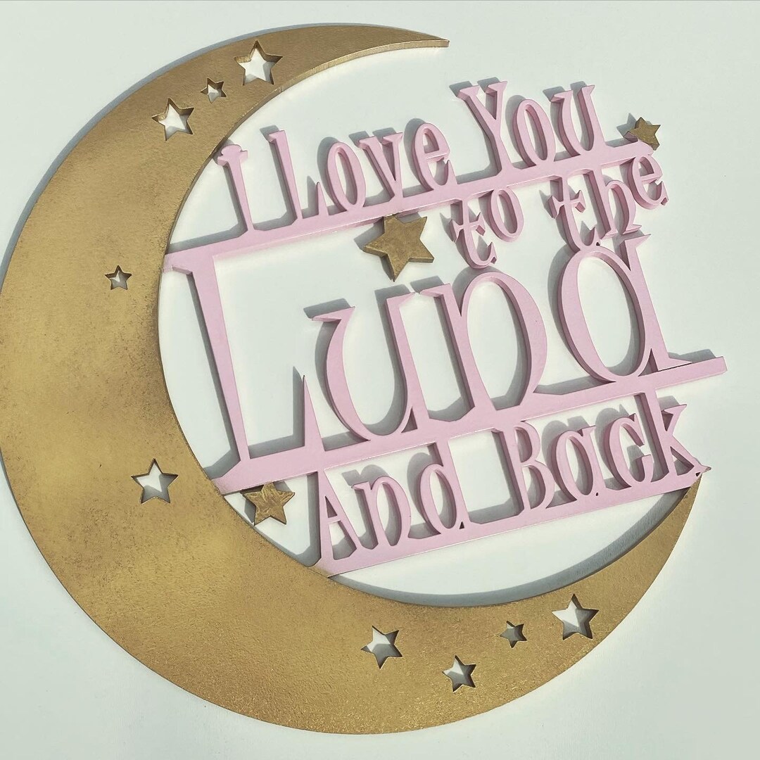 3D Circle Boho Moon and Stars Wood Cut Out, Nursery, Playroom, Bedroom