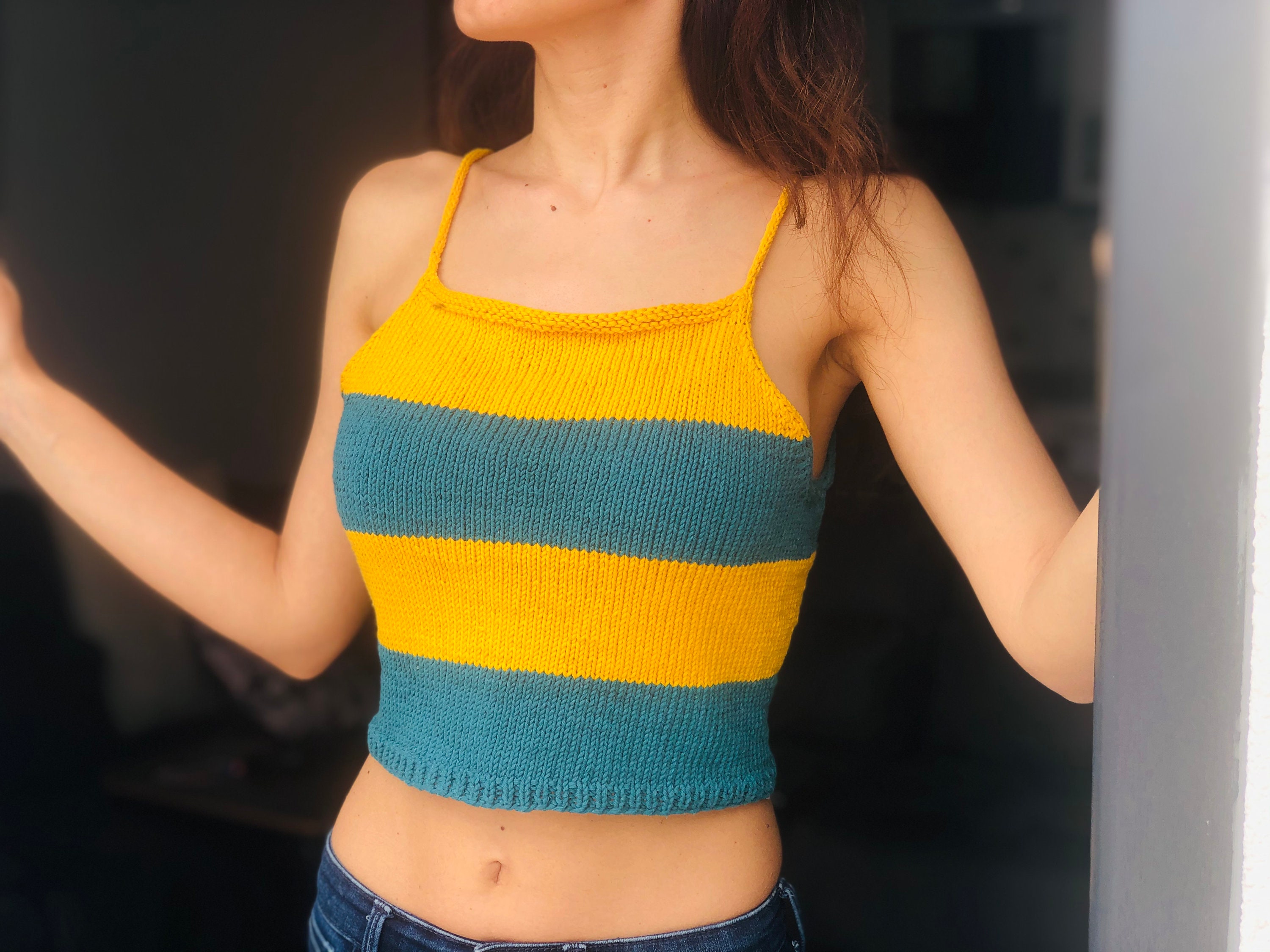 Crop Top Pattern Knit Crop Top Pattern Knitting Pattern Etsy Lovely knit top down cardigan baby sweater