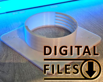 Air Conditioning Exhaust Adaptor 3D Printing Files: 5" & 6" Hose (STL)