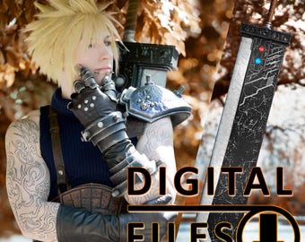 Cloud Strife Cosplay 3D Print Files: Armor, Sword + Tutorials (Digital Download)