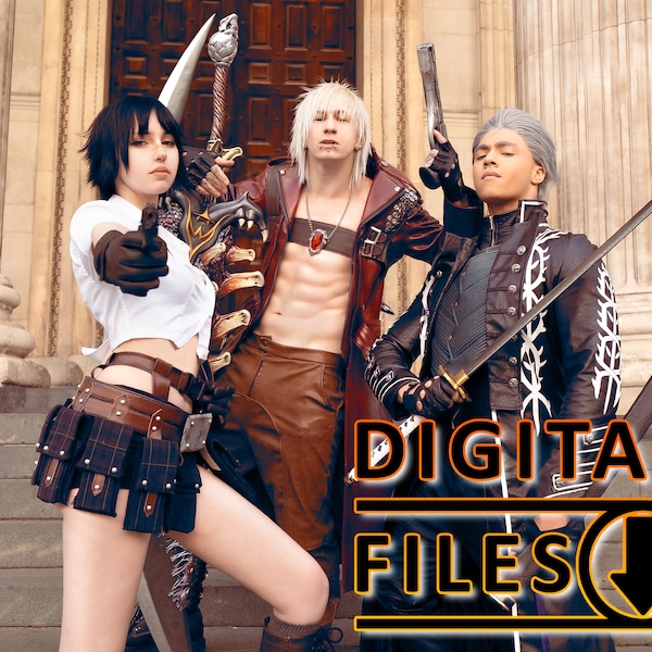 Devil May Cry Cosplay Photoset TMProjection as Dante / Zeku Zilla as Vergil / Blood N Guttz as Lady