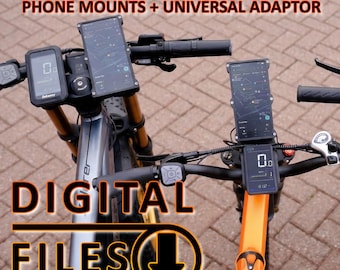 eBike Dual Display and Phone Mount STL Files (31.8mm Handlebar/28.5mm Stem)