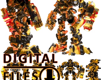 Transformers Ironhide STL 3D Model Digital Files for 3D Print Animation and Stock Footage