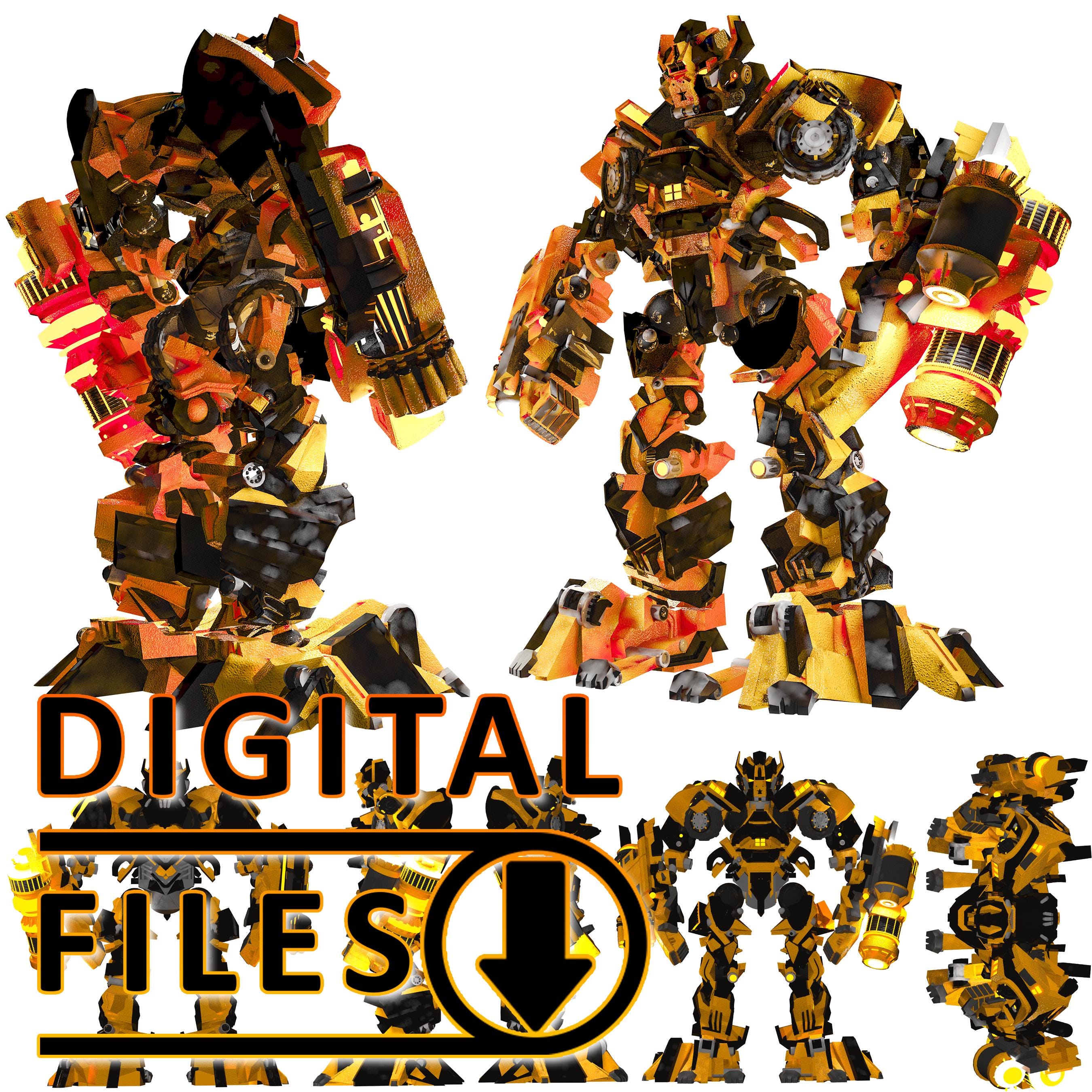 Transformers Ironhide STL 3D Model Digital Files for 3D Print Animation ...