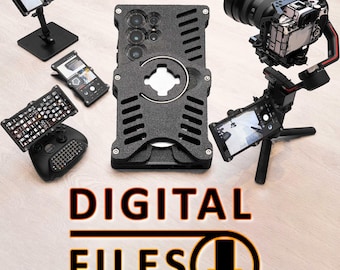 Samsung S25 Ultra Media Phone Case 3D Printing Files (Tripod/Controller Mounts)