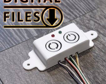 On/Off Reset Switch for PC / MAC / Computer With LED Indicators Enclosure Case 3D Printing Files For Custom Builds