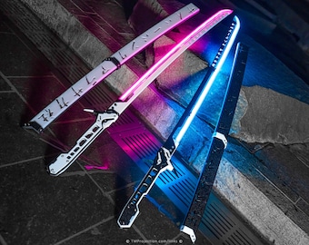 Cyberpunk 2077 PIXEL RGB LED Arasaka Thermal Katana V2, Sheath