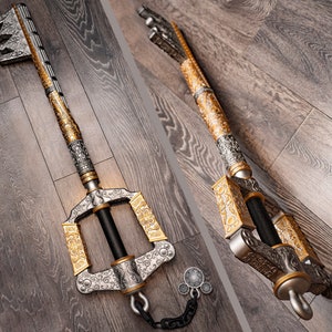 Kingdom Hearts Royal Keyblade (1:1 Scale Copper Base 3D Printed Sora King Mickey Cosplay Prop)