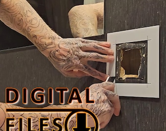 Wallpaper Patching Stencil, DIY Repair Kit (Digital Files)