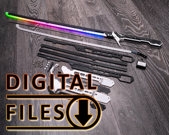 Cyberpunk 2077 RGB Arasaka Thermal Katana 3D PRINTING FILES Version 1