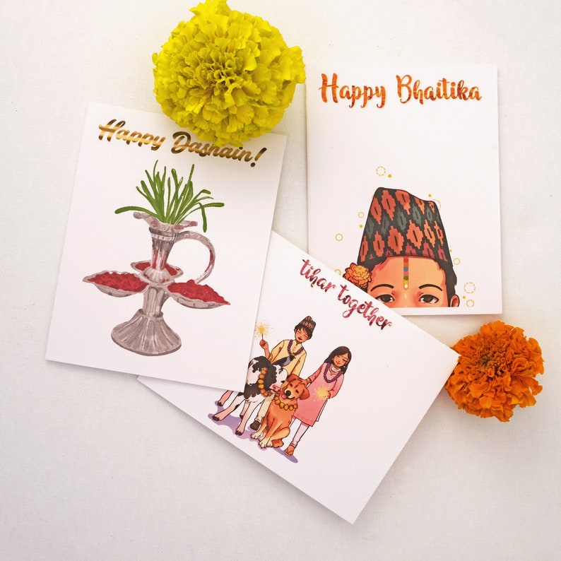Dashaintihar Bundle Nepali Art, Nepali Festival, Dashain Card, Tihar