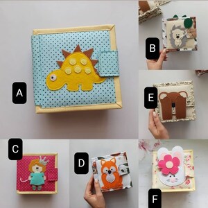 Personalized Quiet Baby Book Hedgehog, Felt Book for Fine Motor Skills ...